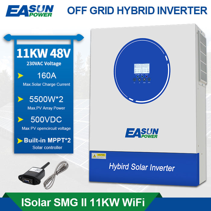 EASUN Off Grid 11KP invertor, MPPT integrat 120A/160A, WiFi