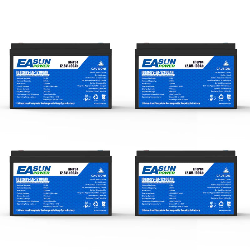 [0% TVA] Easun Baterie litiu 12.8V 100AH pentru stocarea energiei