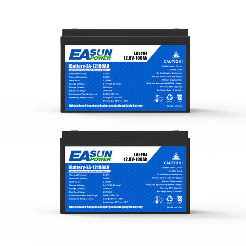 [0% TVA] Easun Baterie litiu 12.8V 100AH pentru stocarea energiei