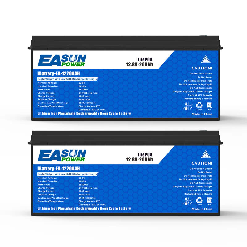 [0% TVA] Easun Pachet acumulator 12.8V 200AH LiFePO4 Grand