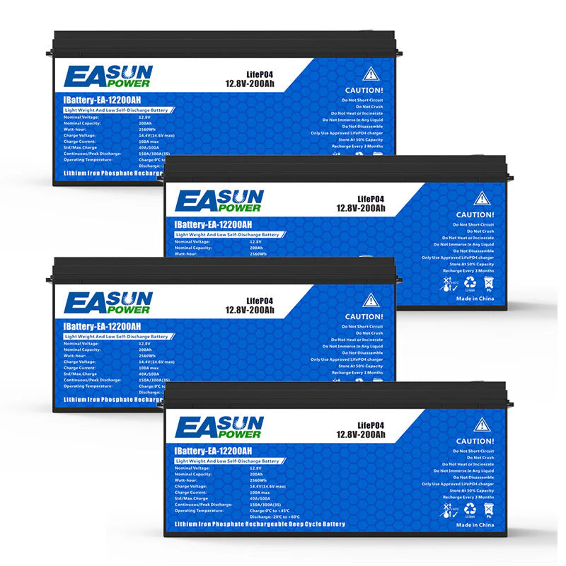 [0% TVA] Easun Pachet acumulator 12.8V 200AH LiFePO4 Grand