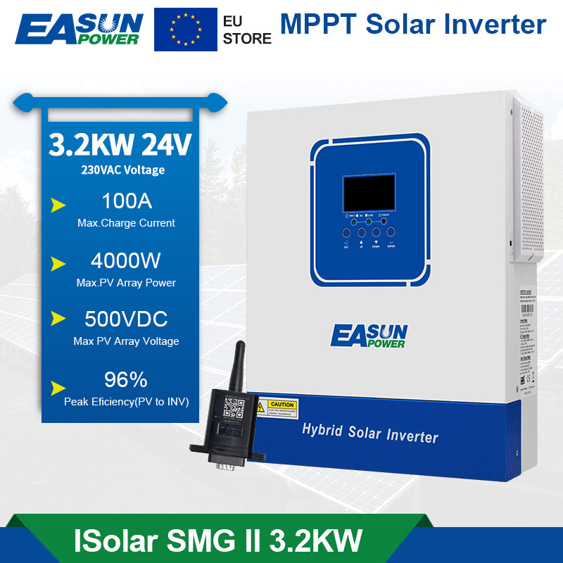 Invertor solar EasunPower 3.2KW 100A MPPT cu WiFi