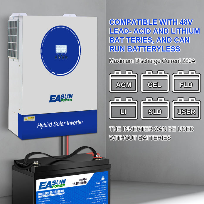 EASUN Off Grid 11KP invertor, MPPT integrat 120A/160A, WiFi