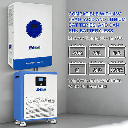 Baterie LiFePO4 48 V (51,2 V) 300 Ah ~15 kWh pentru stocare fotovoltaică rezidențială | EASUN POWER