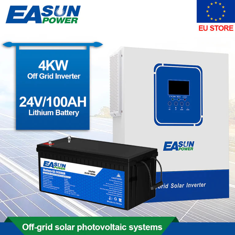 Baterie LiFePO4 24 V (25,6 V) 100 Ah ~2,56 kWh pentru stocare fotovoltaică / Off-Grid / rulotă / barcă (trolling)